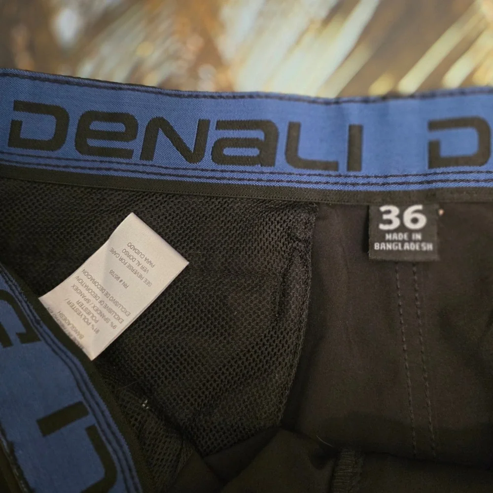 Denali Mens Performance Shorts Brown Size 36 Stretch Hiking Outdoor‎ Casual